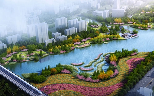 张家港潍坊中心城区河道一标段景观